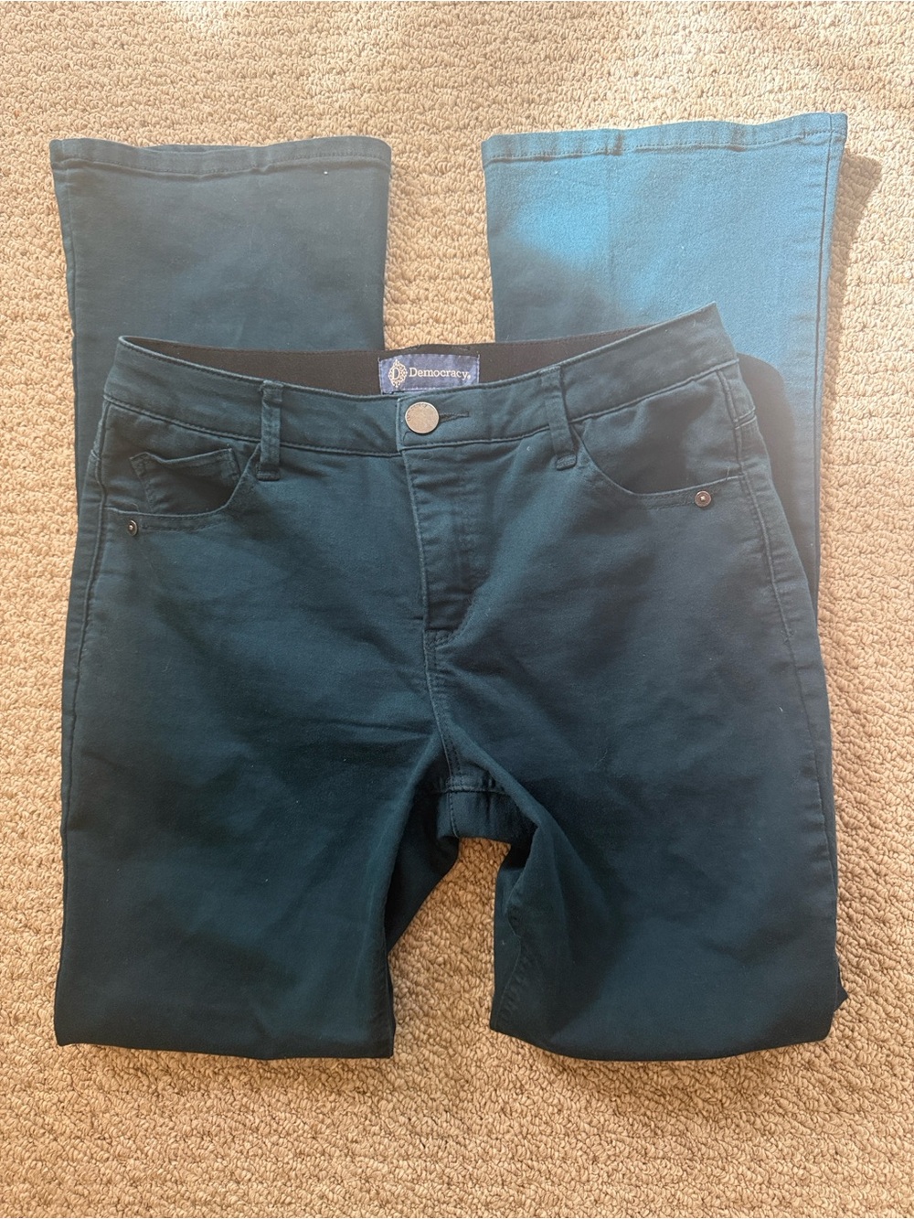 Democracy Women's Dark Teal Boot Cut Jeans